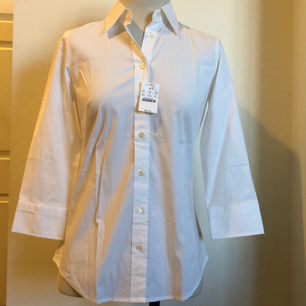 J.crew 3/4 length sleeve button down